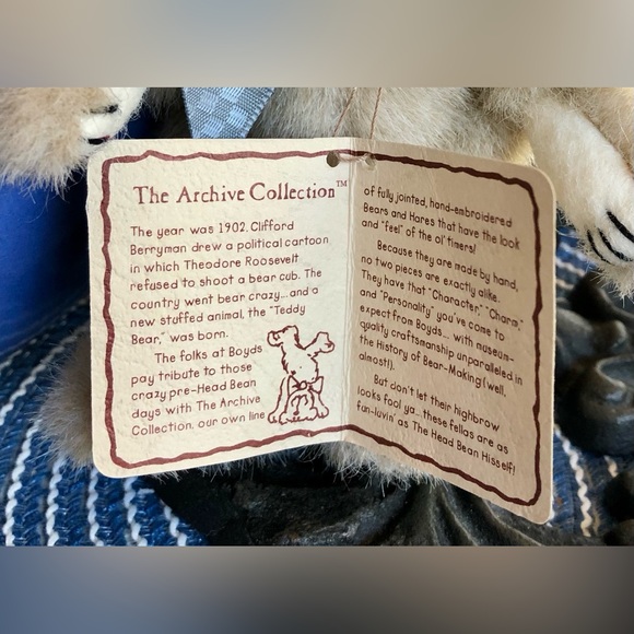 Gen-yoo-wine BOYDS “Tyler T.” 6” Bear - Picture 2 of 7